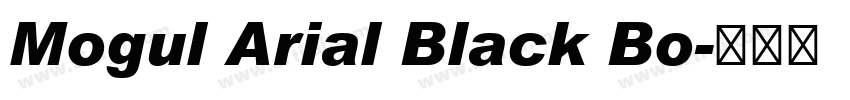 Mogul Arial Black Bo字体转换